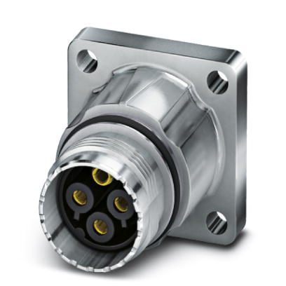 Phoenix Contact M17 Receptacle; ST-6ES1N8AW500S; Female; 7-Pin; N Key; Front Mount; Crimp Contacts